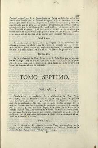 Tomo septimo