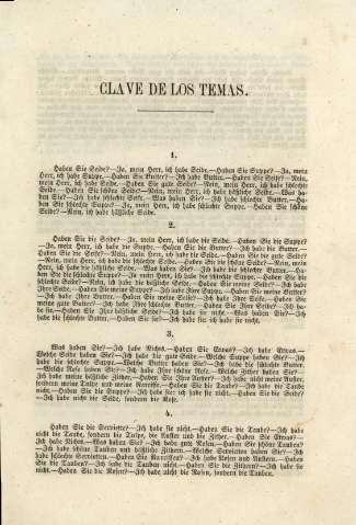 Clave de los temas