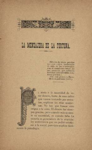 La mensajeria de la fortuna