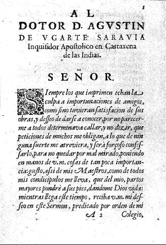Al dotor D. Agustin de Ugarte Saravia 