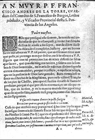 AN. muy R.P.F. Francisco Andres de la Torre, ...