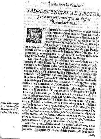 Advertencias al lector