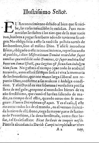 Ilustrissimo señor