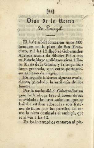 Dias de la Reina de Portugal