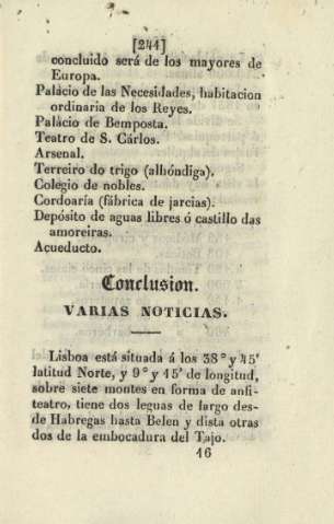 Conclusion. Varias noticias