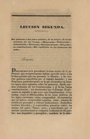 Leccion segunda