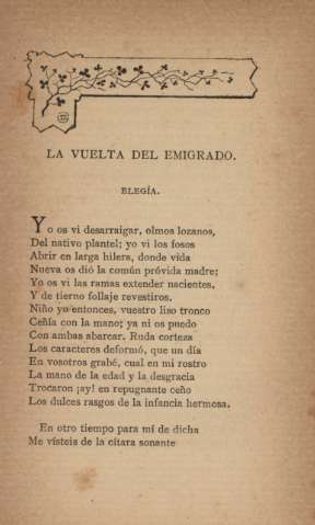 La vuelta del emigrado