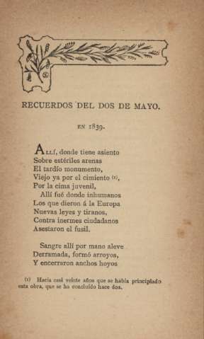 Recuerdos del dos de Mayo