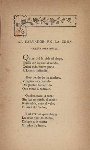 Al salvador en la cruz.