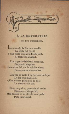 Á la emperatriz de los franceses