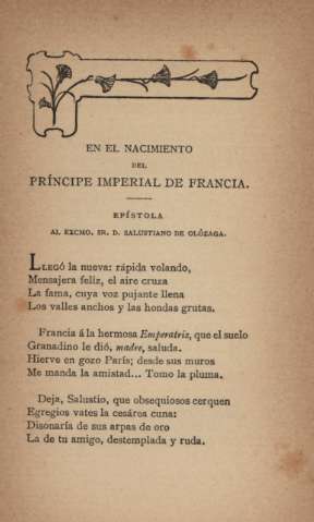 En el nacimiento del Príncipe Imperial de Francia