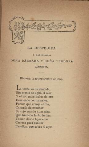La despedida