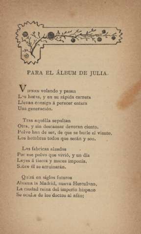 Para el álbum de Julia