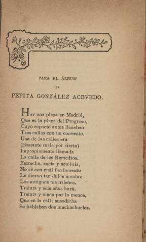 Para el álbum de Pepita González Acevedo