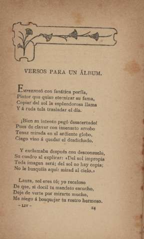 Versos para un álbum