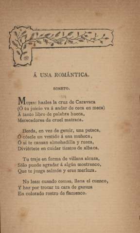 Á una romántica