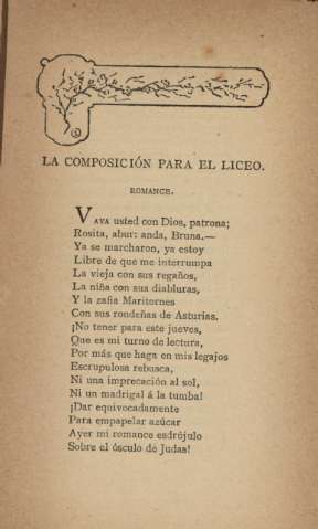 La composición para el Liceo