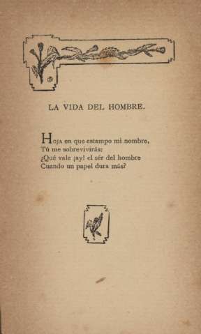 La vida del hombre