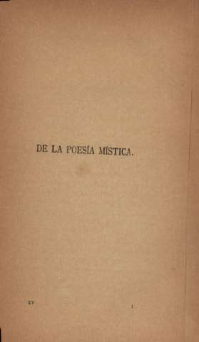De la poesía mística