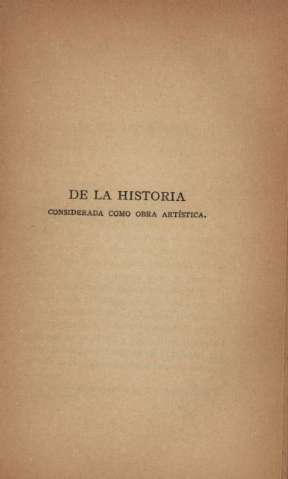 De la historia considerada como obra artística