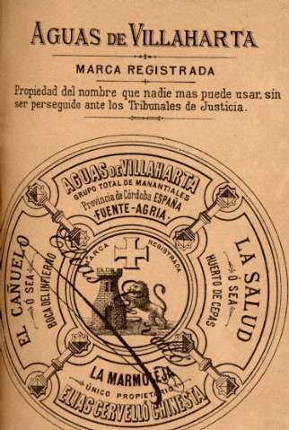 Aguas de Villaharta, marca registrada