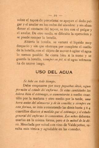 Uso del agua
