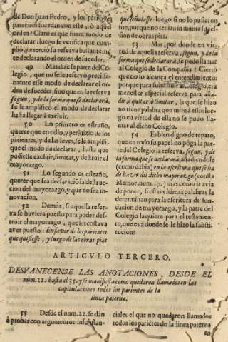 Articulo tercero. Desvanecense las anotaciones, desde el num.22. hasta el 35 ...