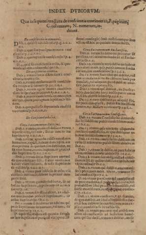Index dubiorum