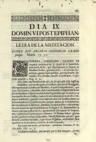 Dia IX. Domin. VI postepiphan.