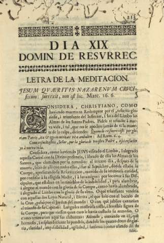 Dia XIX. Domin. de resurrec.