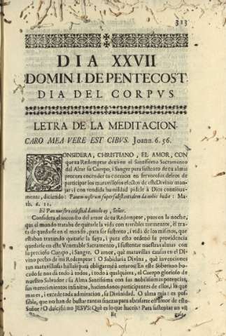 Dia XXVII. Domin I de Pentecost