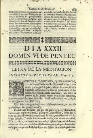 Dia XXXII. Domin Vi de Pentec.