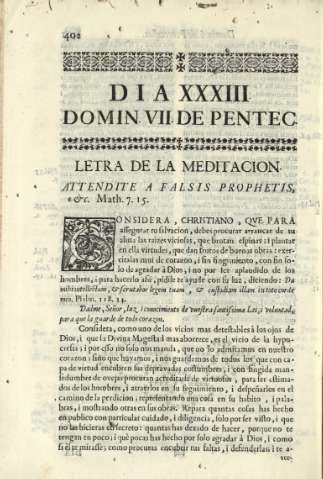 Dia XXXIII. Domin VII de Pentec.
