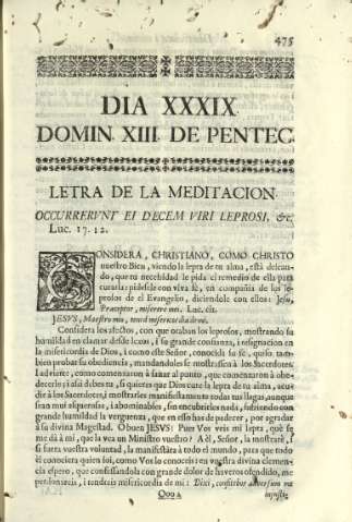 Dia XXXIX. Domin XIII de Pentec.