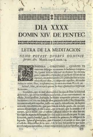 DIA XXXX. Domin XIV de Pentec.