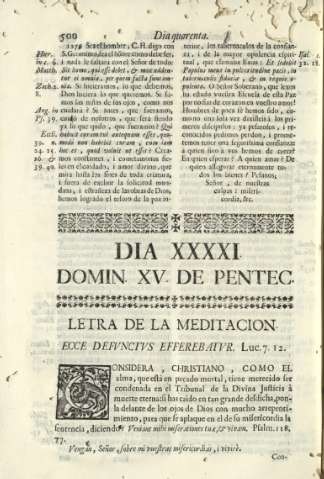 Dia XXXXI. Domin XV de Pentec.