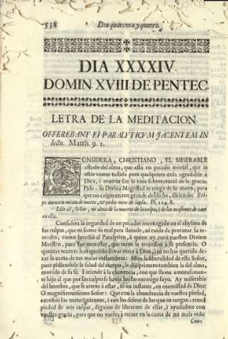 Dia XXXXIV. Domin XVIII de Pentec.