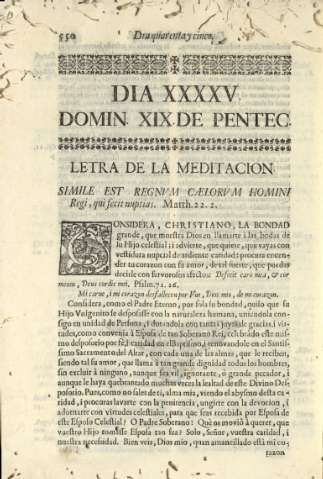 Dia XXXXV. Domin. XIX de Pentec.