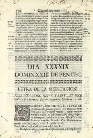 Dia XXXXIX. Domin XXIII de Pentec.
