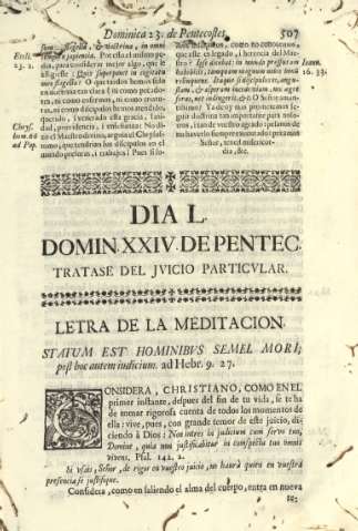 Dia L. Domin XXIV de Pentec. Tratase del juicio particular