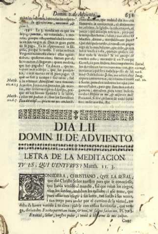 Dia LII. Domin. II de adviento