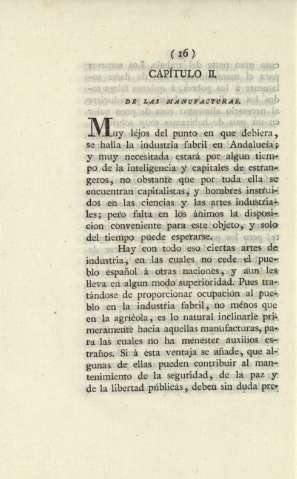 Capítulo II. De las manufacturas