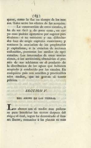 Seccion V. Del abono de las tierras