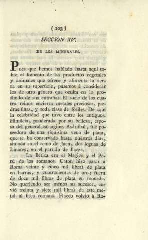 Seccion XV. De los minerales