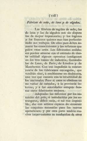 Fábricas de seda, de lana y de algodon