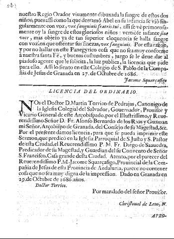 Licencia del ordinario