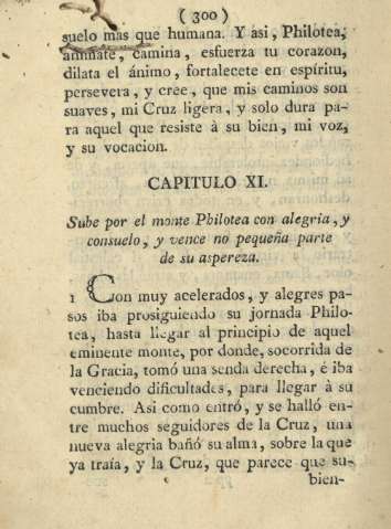 Capitulo XI. Sube por el monte Philotea con alegria, y consuleo, y vence no pequeña parte de su aspereza