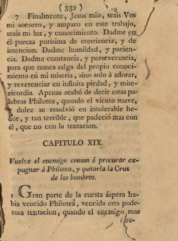 Capitulo XIX. Vuelve el enemigo comun á procurar expugnar á Philotea, y quitarla la cruz de los hombros