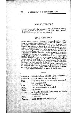 Cuadro tercero
