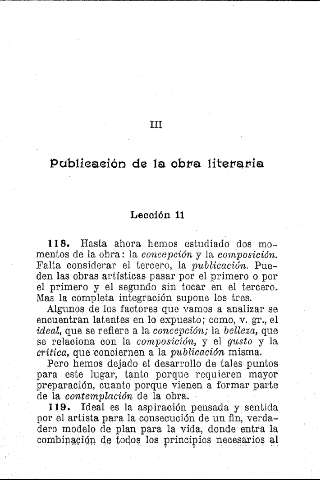 III. Publicación de la obra literaria